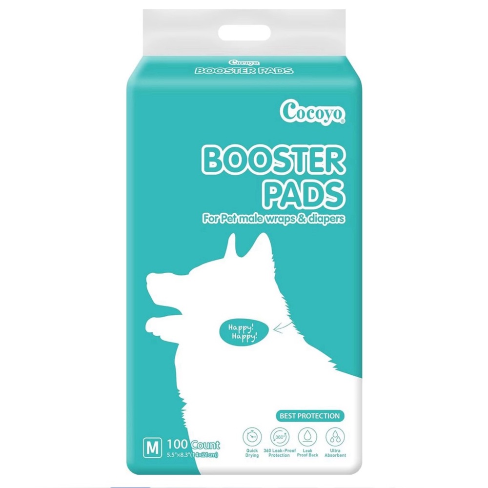 COCOYO Side Leak-Proof Booster Dog Training Pads, Medium, 100 Count NEW